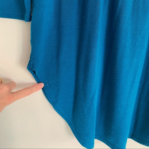 4/$20 OLD NAVY XS Teal Empire Waist Maternity V-Neck Top - Picture 8 of 15